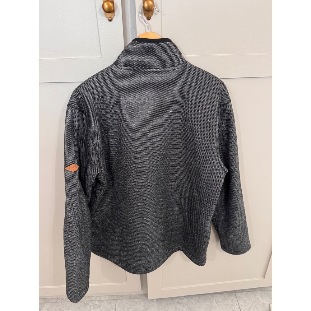 Orvis Classic Collection Large Sherpa Lined Quarter Zip Fleece Pullover Gray - Picture 2 of 5